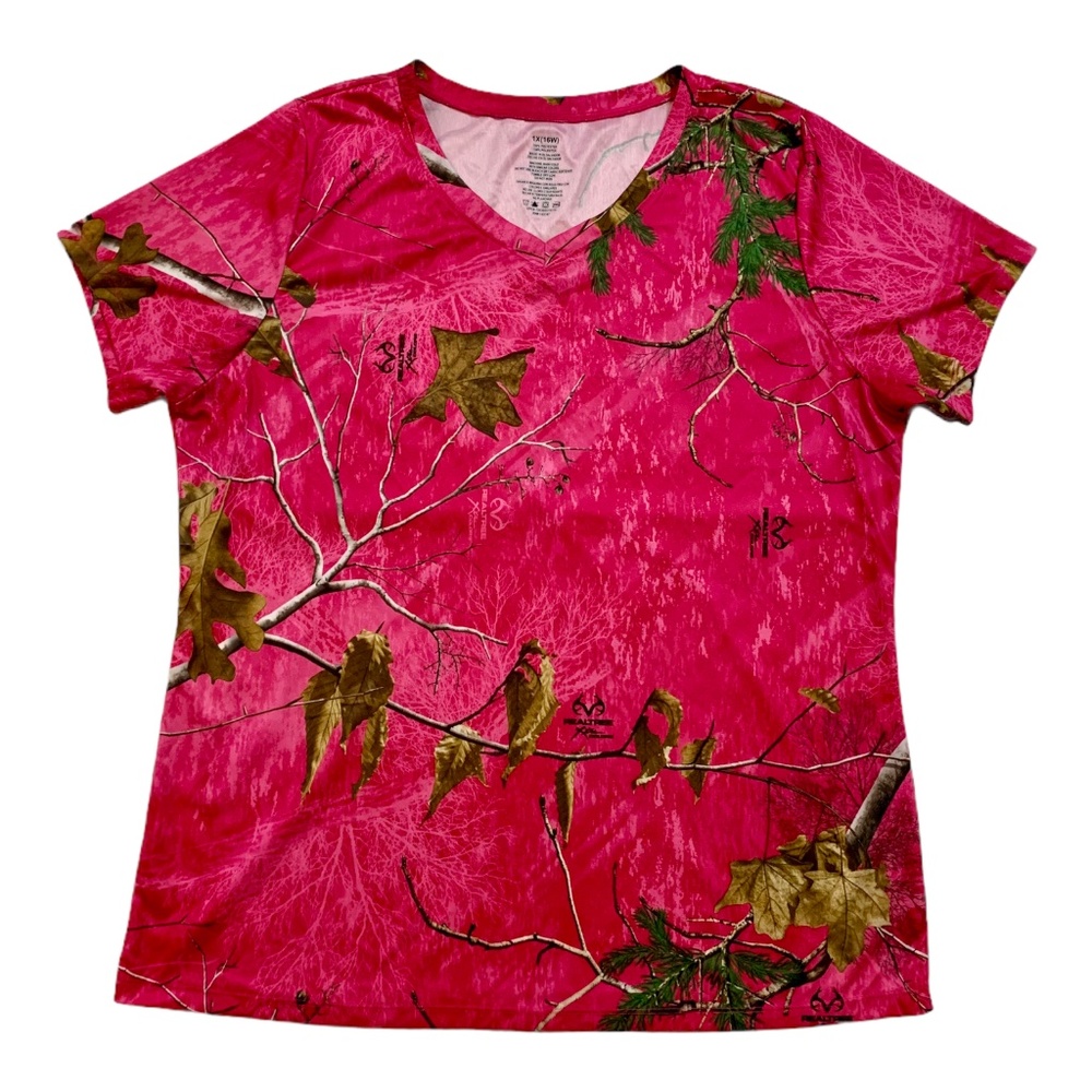 Real Tree Camo Short Sleeve Shirt Brush Woodland